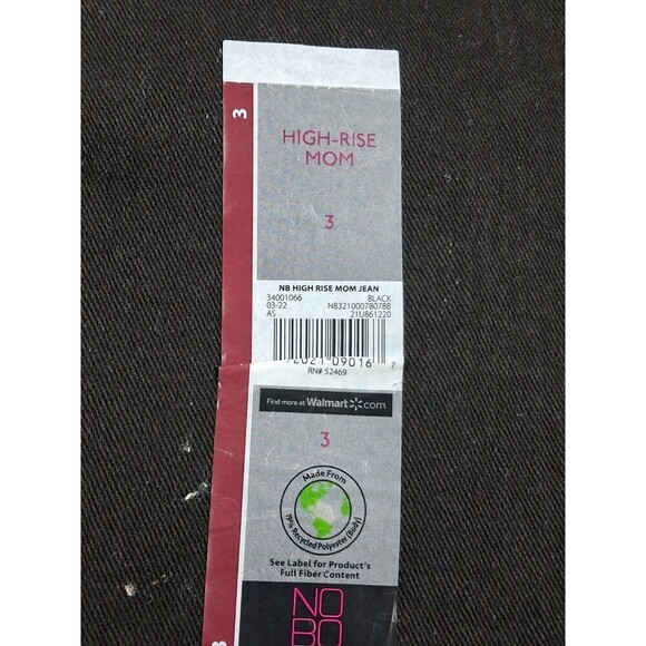 No Boundaries ~ Juniors' Size 3 ~ BLACK ~ Hi-Rise ~ Mom ~ Denim Blue Jeans - Picture 6 of 16